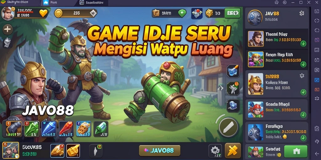Screenshot gameplay JAVO88 menampilkan bisnis yang berkembang pesat.