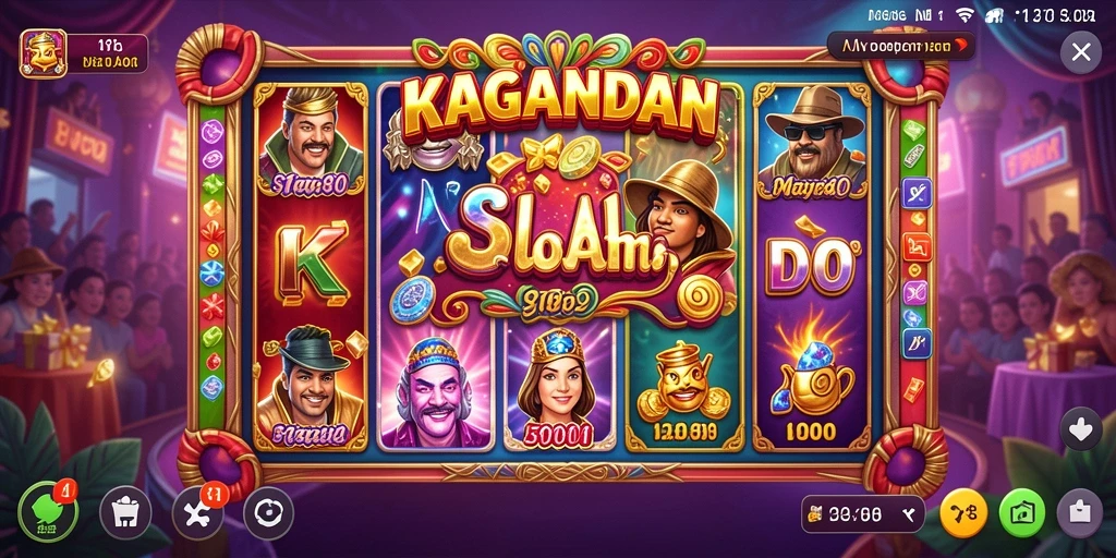 Tampilan menarik dari permainan Slot KAGANDAN saat diputar.