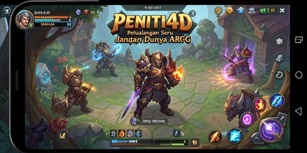 Tampilan gameplay seru dari PENITI4D dalam petualangan ARPG.